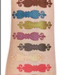 Pur Eyeshadow & Cheek Palette — Red, Coral, Gold, Pink, Blue, Brown